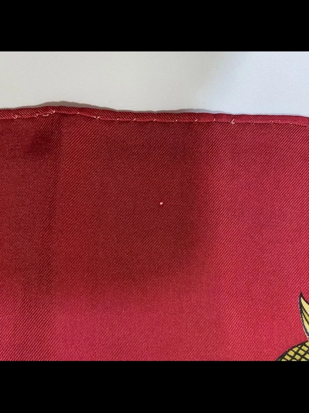 Hermes Red Pink Gold Silk Scarf with Nautical Chain and Dragon Motif